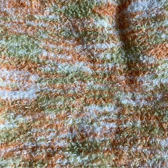 CHARLOTTE RUSSE - NEW - White Green Orange - Sweater Soft Square-neck Brami Bra - Picture 10 of 10